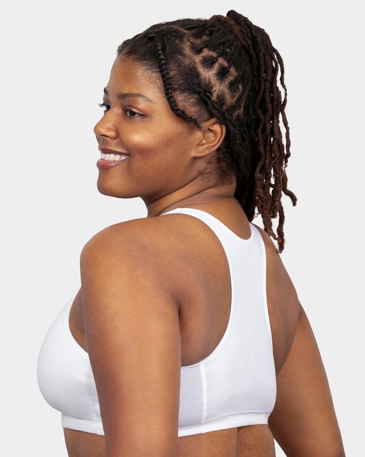 imageFruit of The Loom Womens MultiPack Tank Top Style Sports BraSkinny StripWhiteGrey Heather