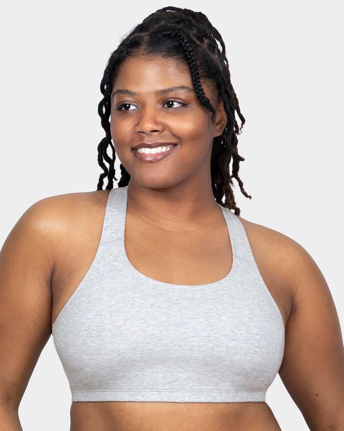 imageFruit of The Loom Womens MultiPack Tank Top Style Sports BraSkinny StripWhiteGrey Heather