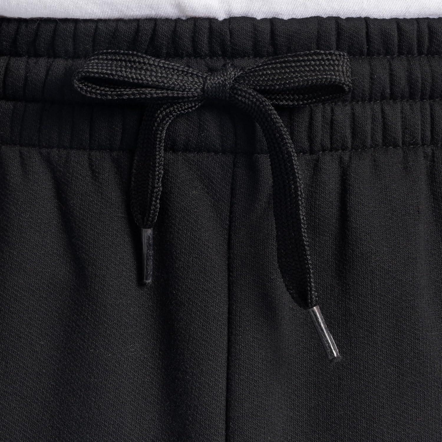 imageFruit of The Loom Eversoft Fleece Joggers with Pockets Relaxed Fit Moisture Wicking Breathable Tapered SweatpantsBlack