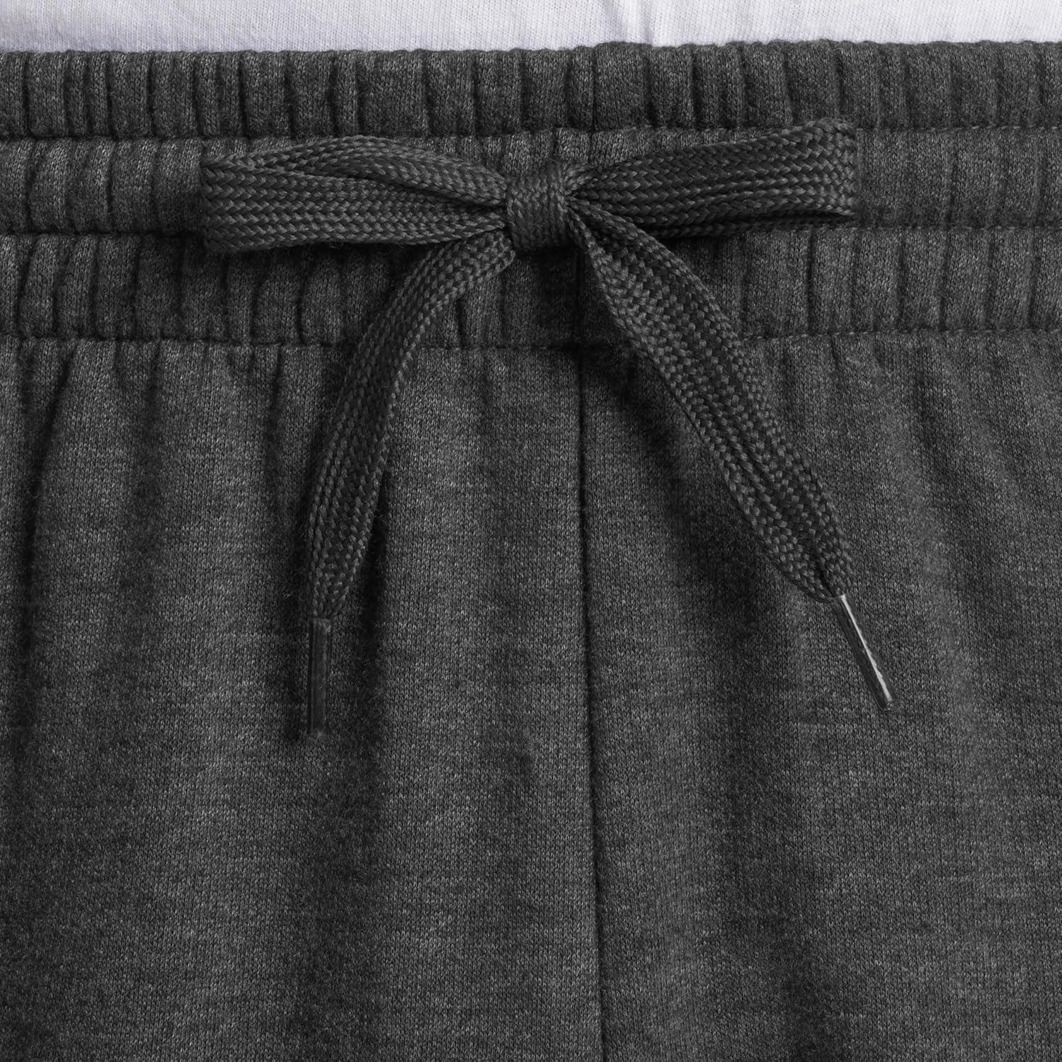 imageFruit of The Loom Eversoft Fleece Joggers with Pockets Relaxed Fit Moisture Wicking Breathable Tapered SweatpantsCotton Blend Black Heather