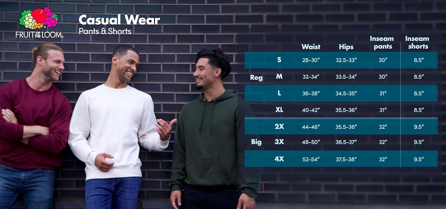 imageFruit of The Loom Eversoft Fleece Joggers with Pockets Relaxed Fit Moisture Wicking Breathable Tapered SweatpantsCotton Blend Grey Heather