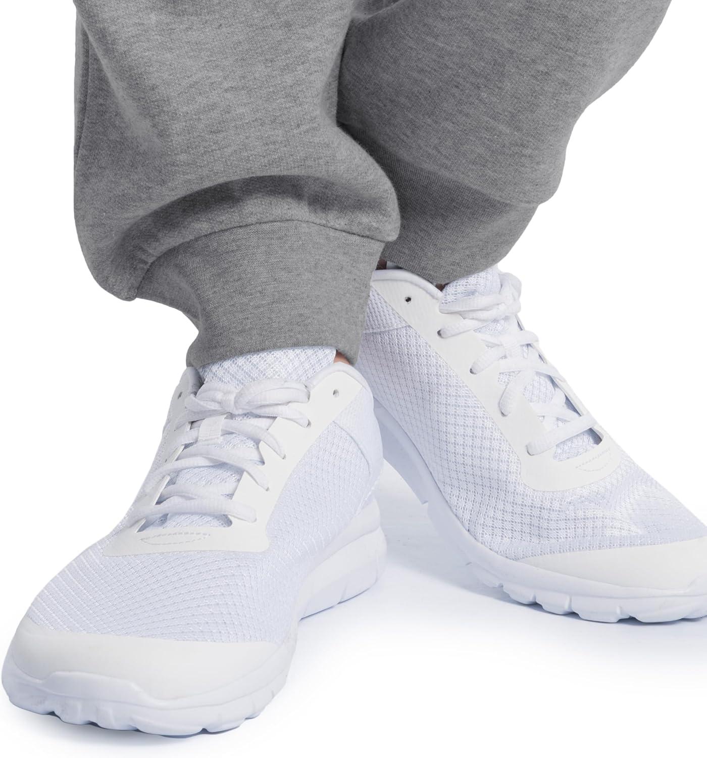 imageFruit of The Loom Eversoft Fleece Joggers with Pockets Relaxed Fit Moisture Wicking Breathable Tapered SweatpantsCotton Blend Grey Heather