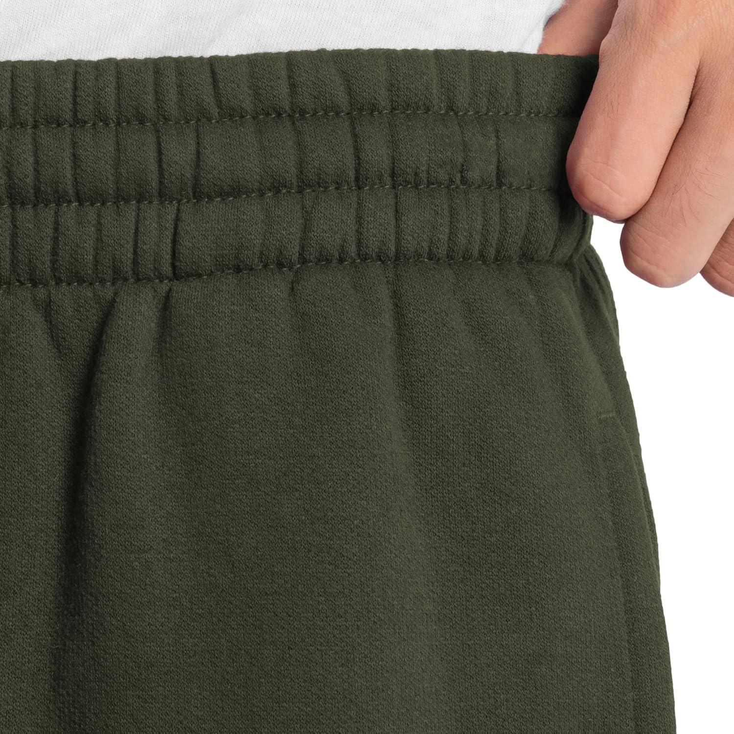imageFruit of The Loom Eversoft Fleece Joggers with Pockets Relaxed Fit Moisture Wicking Breathable Tapered SweatpantsDuffle Bag Green