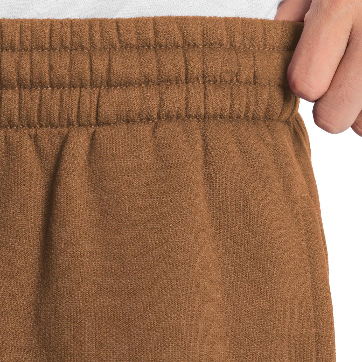 imageFruit of The Loom Eversoft Fleece Joggers with Pockets Relaxed Fit Moisture Wicking Breathable Tapered SweatpantsGolden Pecan