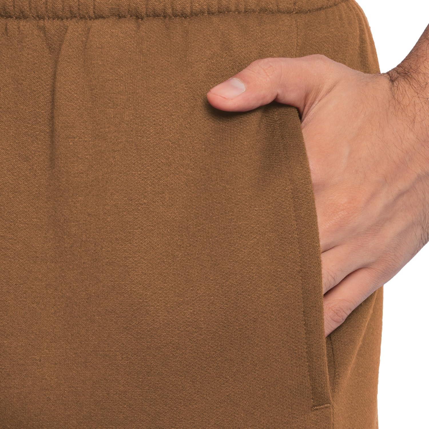 imageFruit of The Loom Eversoft Fleece Joggers with Pockets Relaxed Fit Moisture Wicking Breathable Tapered SweatpantsGolden Pecan
