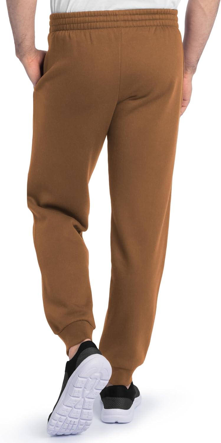 imageFruit of The Loom Eversoft Fleece Joggers with Pockets Relaxed Fit Moisture Wicking Breathable Tapered SweatpantsGolden Pecan