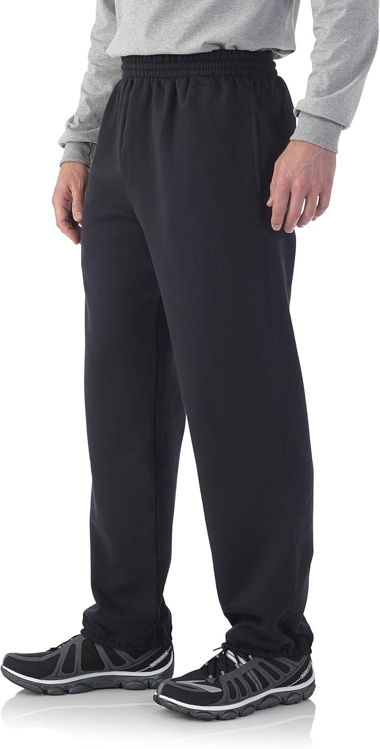 imageFruit of The Loom Eversoft Fleece Joggers with Pockets Relaxed Fit Moisture Wicking Breathable Tapered SweatpantsJnavy