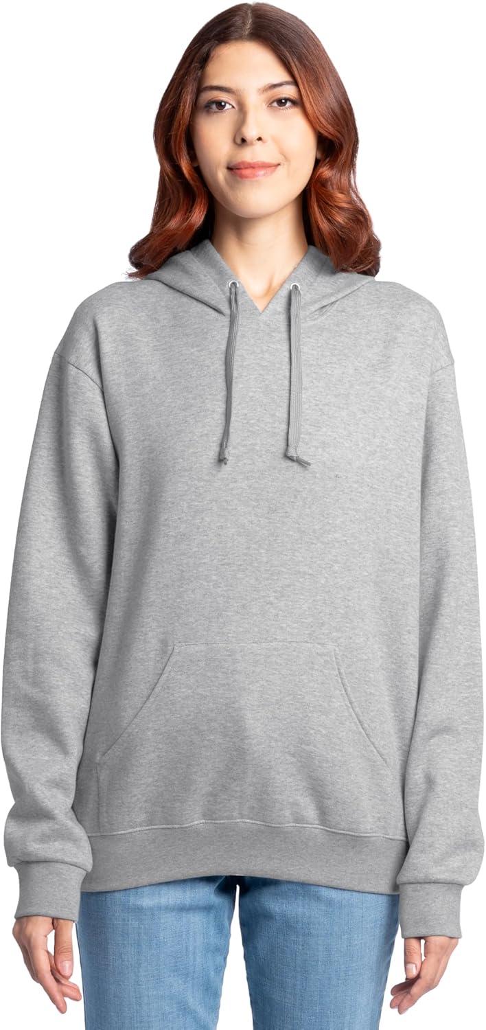 imageFruit of the Loom Mens Eversoft Fleece Pullover Hooded Sweatshirt Moisture Wicking amp BreathableGrey Heather Pullover
