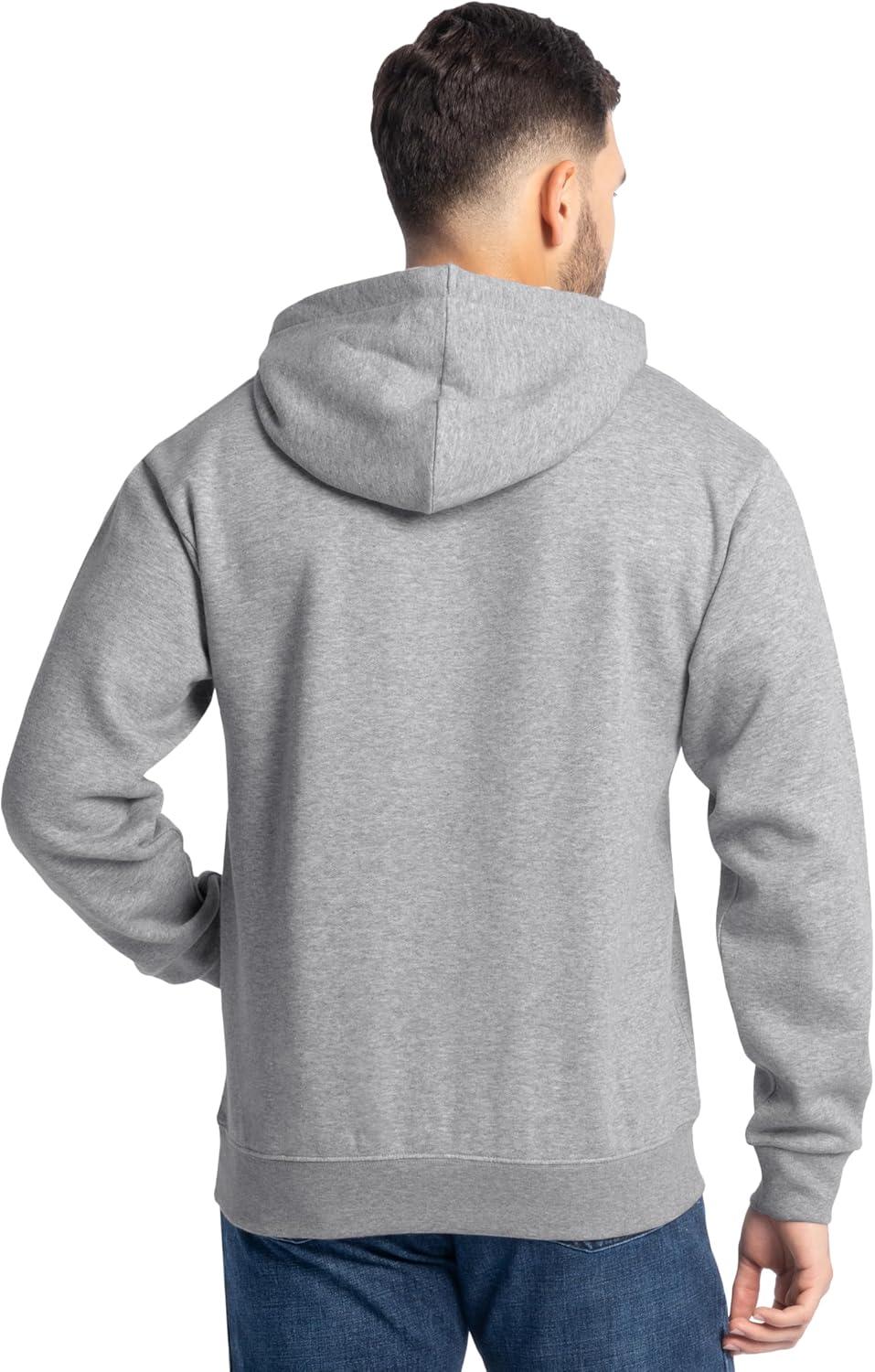 imageFruit of the Loom Mens Eversoft Fleece Pullover Hooded Sweatshirt Moisture Wicking amp BreathableGrey Heather Pullover