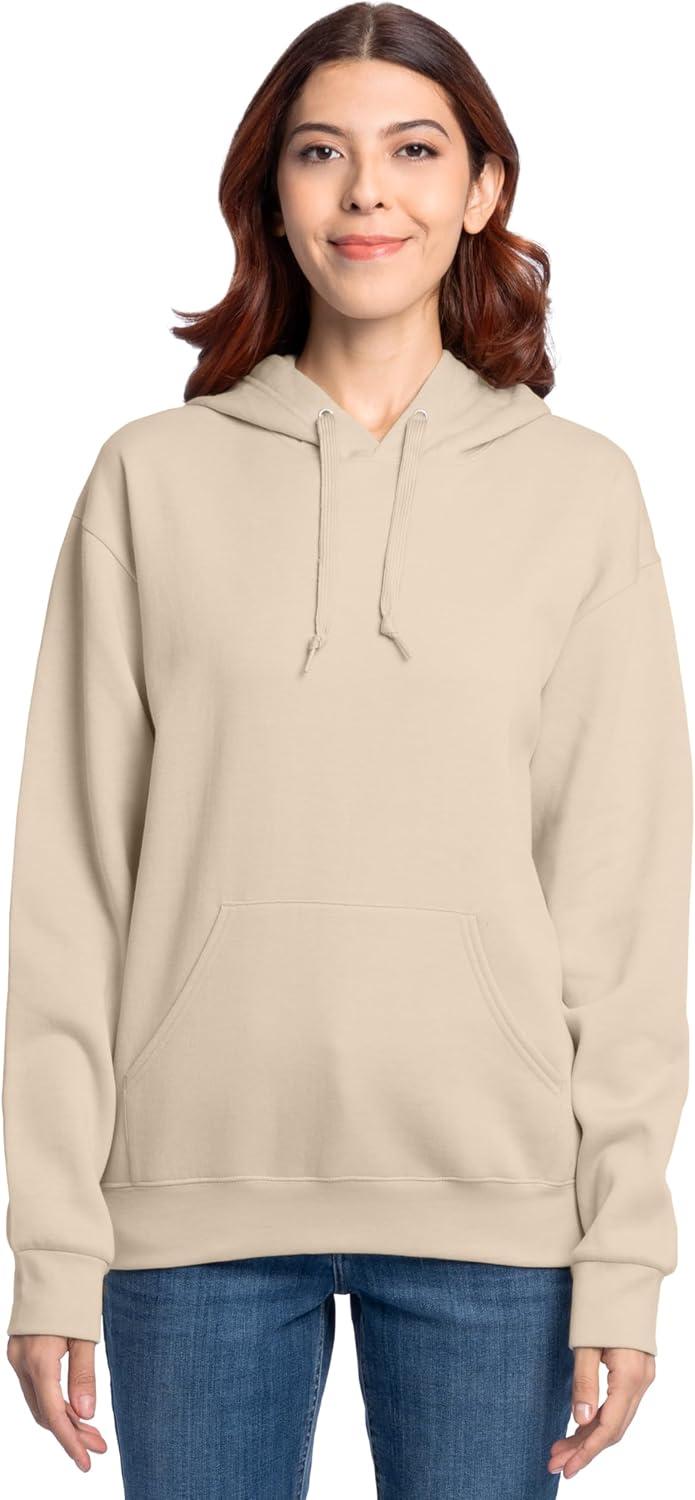 imageFruit of the Loom Mens Eversoft Fleece Pullover Hooded Sweatshirt Moisture Wicking amp BreathableKhaki Heather Pullover