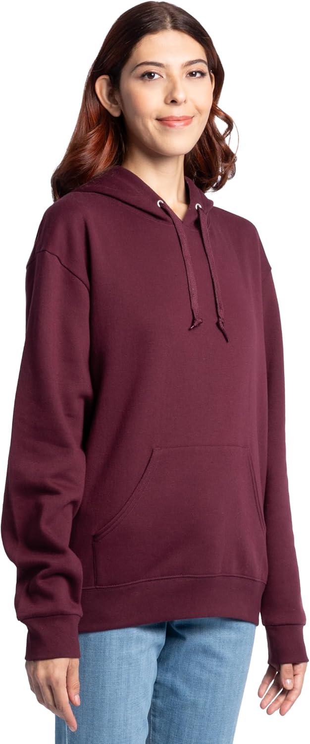 imageFruit of the Loom Mens Eversoft Fleece Pullover Hooded Sweatshirt Moisture Wicking amp BreathableMaroon Pullover