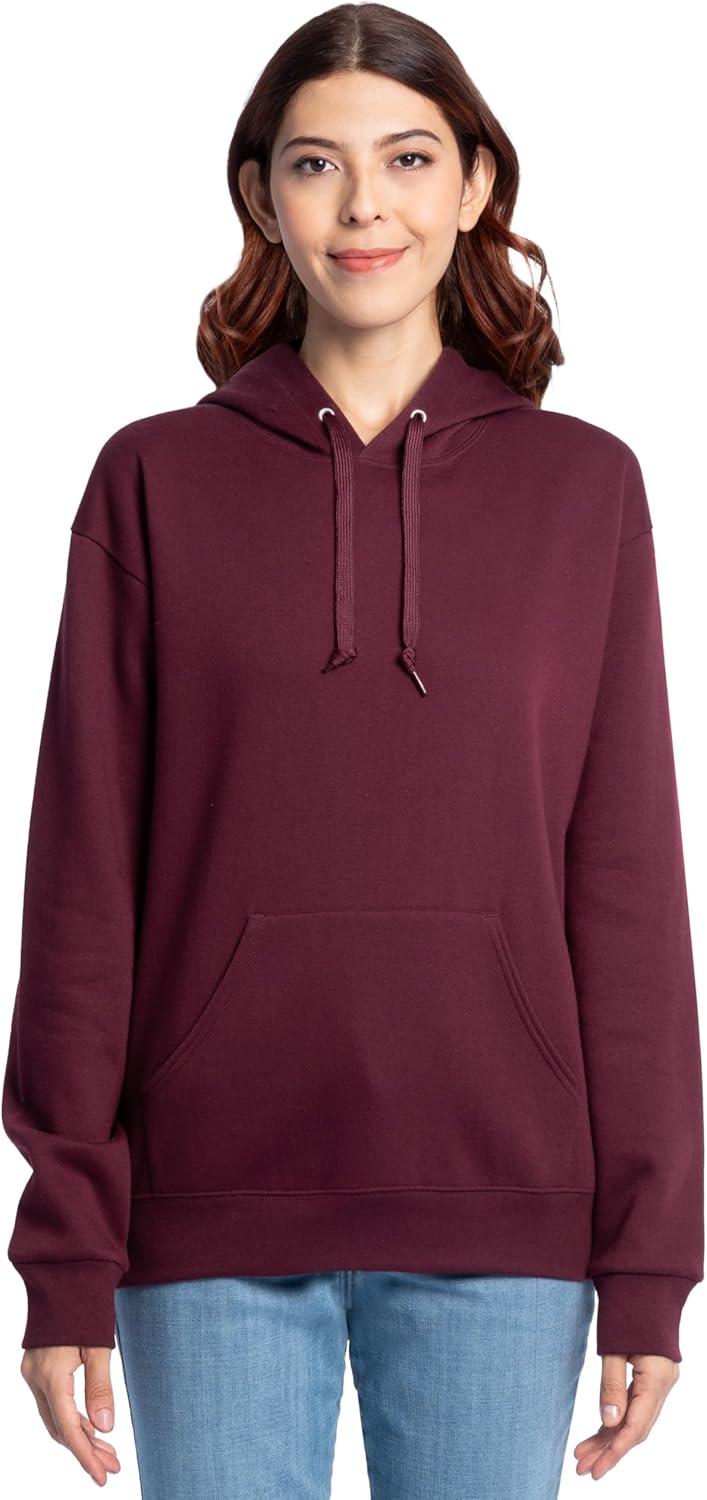 imageFruit of the Loom Mens Eversoft Fleece Pullover Hooded Sweatshirt Moisture Wicking amp BreathableMaroon Pullover