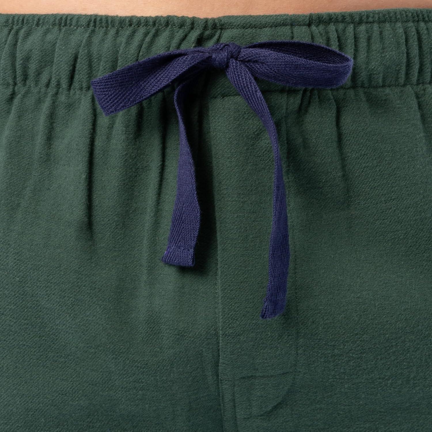 imageFruit of the Loom Mens Flannel Pajama Sleep SetGreen