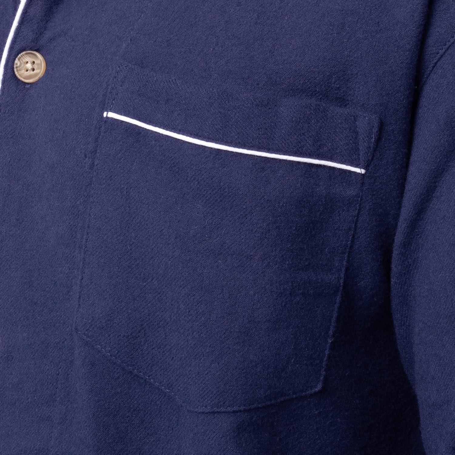 imageFruit of the Loom Mens Flannel Pajama Sleep SetNavy