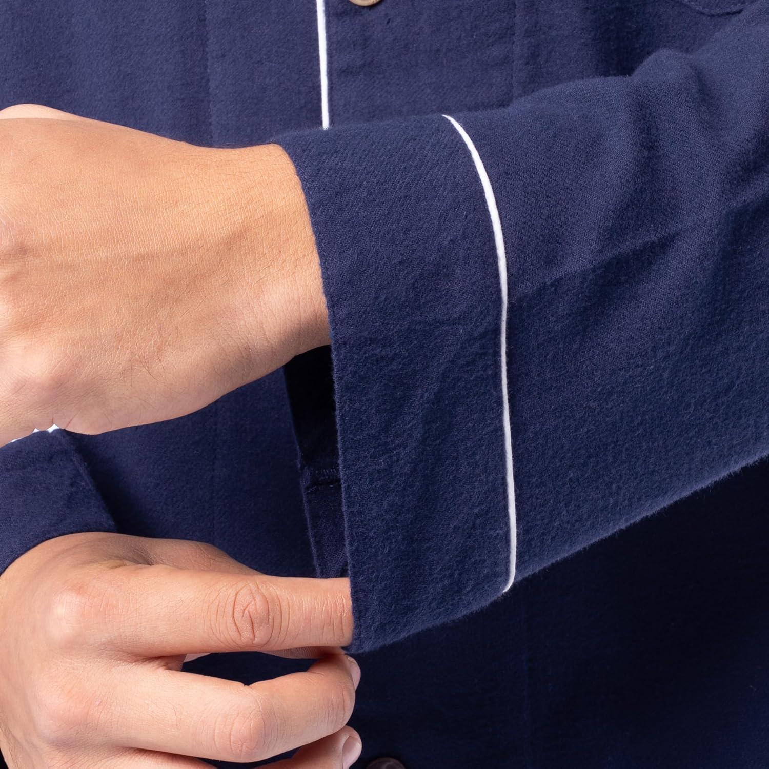 imageFruit of the Loom Mens Flannel Pajama Sleep SetNavy