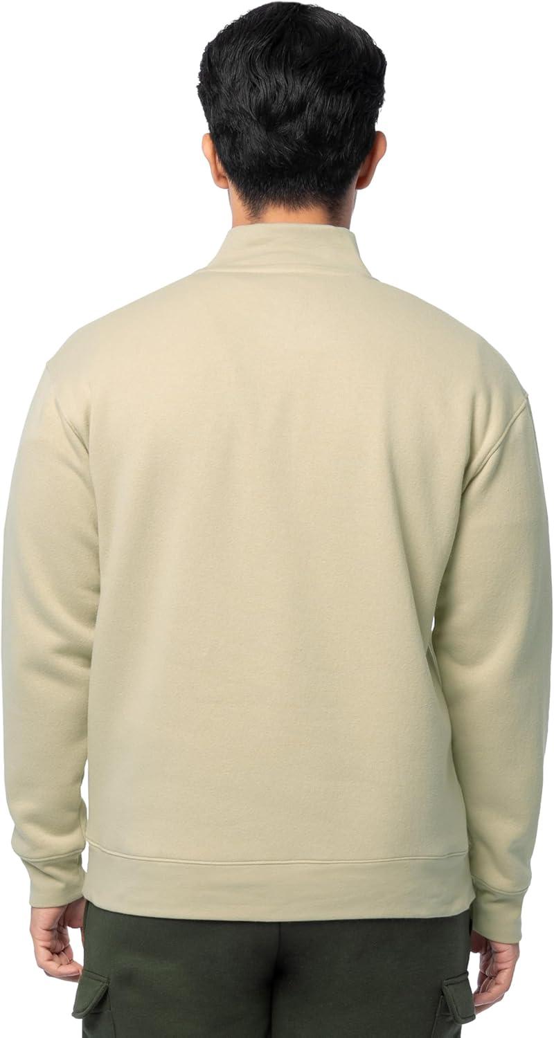 imageFruit of the Loom Mens Fleece QuarterZip Pullover SweatshirtEucalyptus