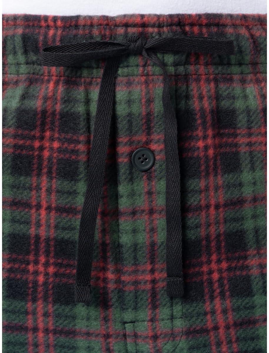 imageFruit of the Loom Mens Soft Flannel Pajama Lounge Sleep PantGreen