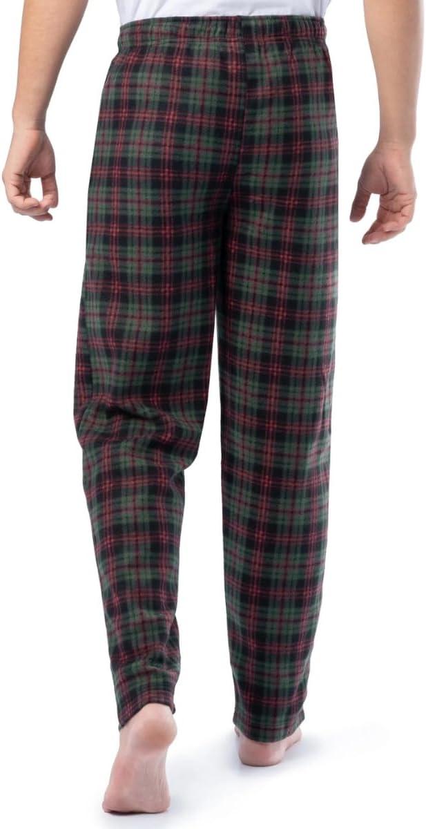 imageFruit of the Loom Mens Soft Flannel Pajama Lounge Sleep PantGreen