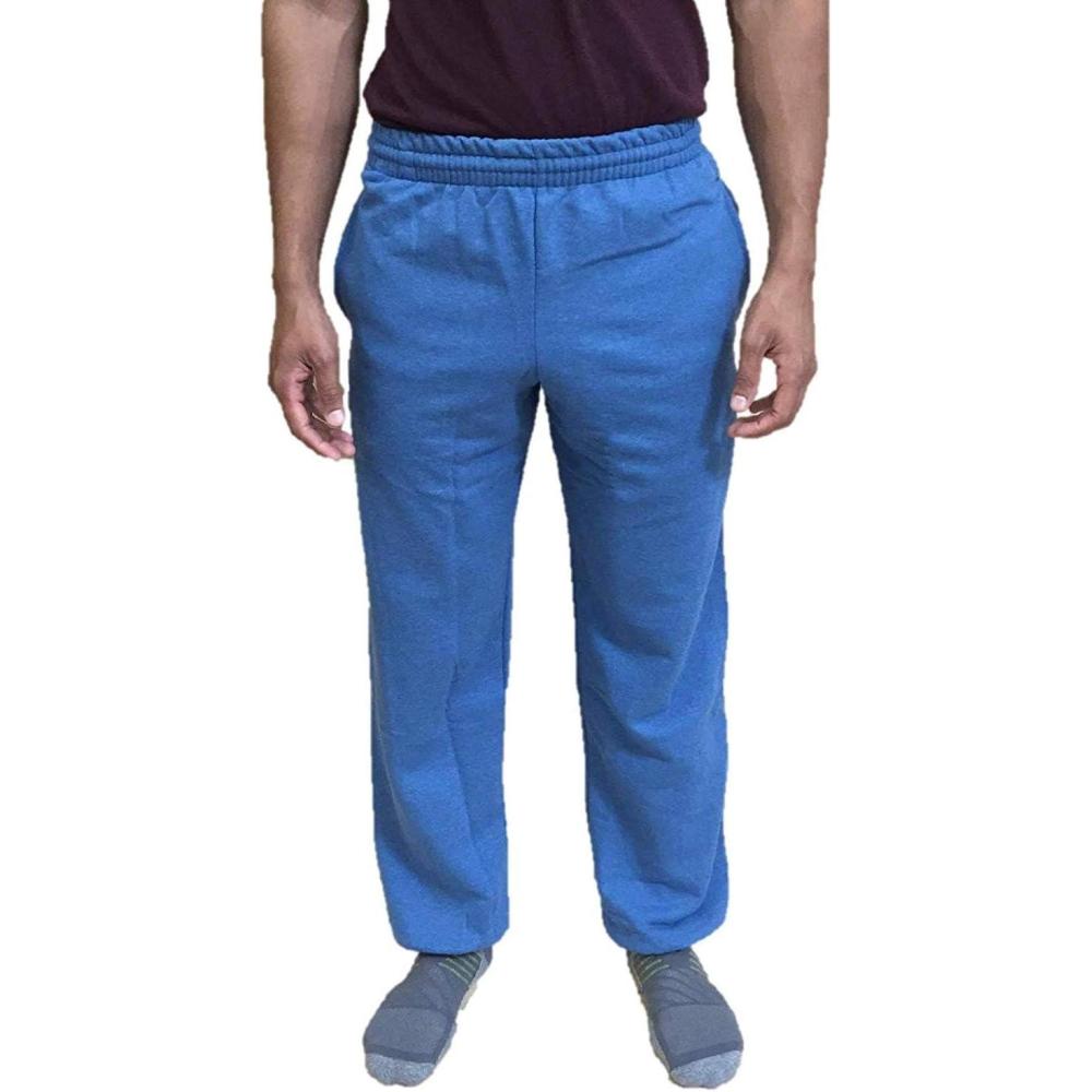 imageFruit of The Loom Eversoft Fleece Joggers with Pockets Relaxed Fit Moisture Wicking Breathable Tapered SweatpantsBlue My Mind