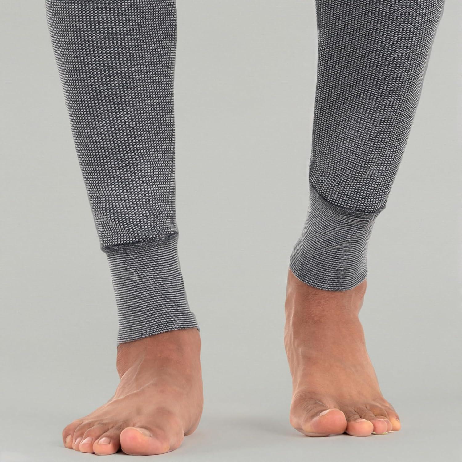 imageFruit of The Loom Mens Recycled Premium Waffle Thermal Underwear Long Johns Bottom 1 2 3 and 4 PacksGreystone Heather 1 Pack