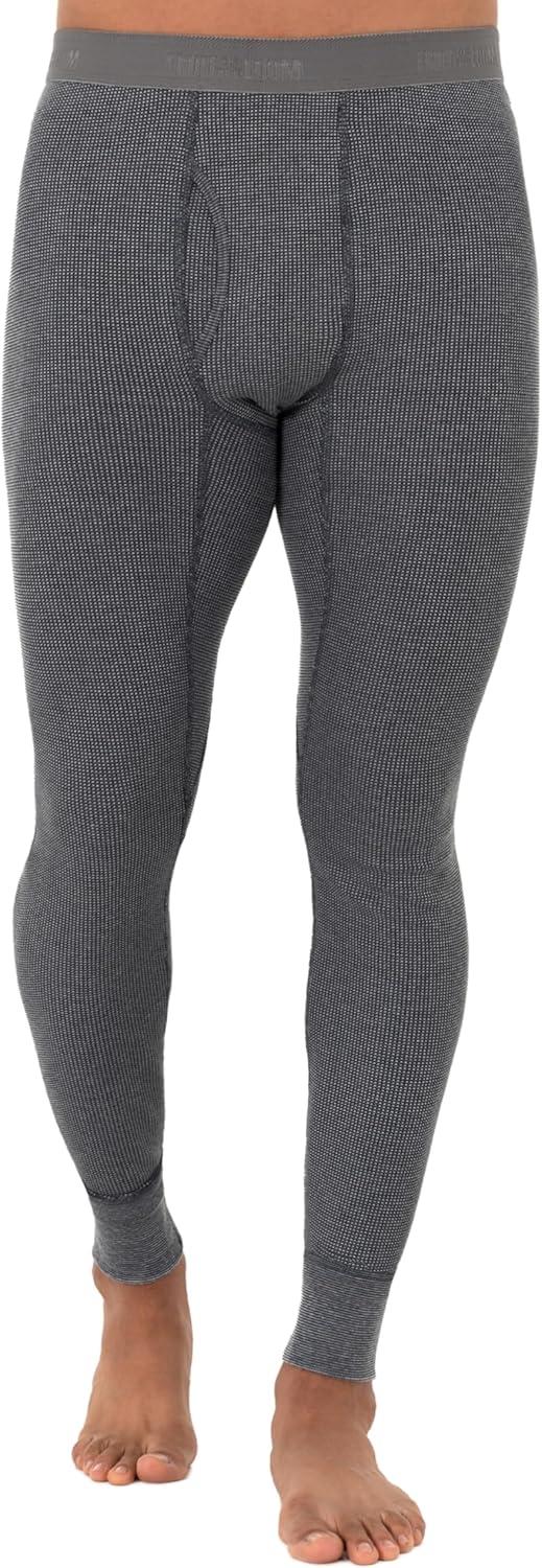 imageFruit of The Loom Mens Recycled Premium Waffle Thermal Underwear Long Johns Bottom 1 2 3 and 4 PacksGreystone HeatherGreystone HeatherBlack 3 Pack