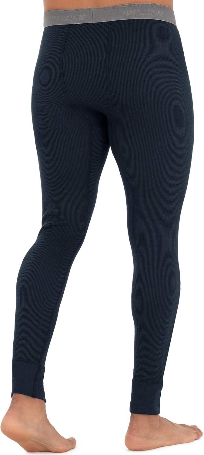 imageFruit of The Loom Mens Recycled Premium Waffle Thermal Underwear Long Johns Bottom 1 2 3 and 4 PacksNavy 1 Pack