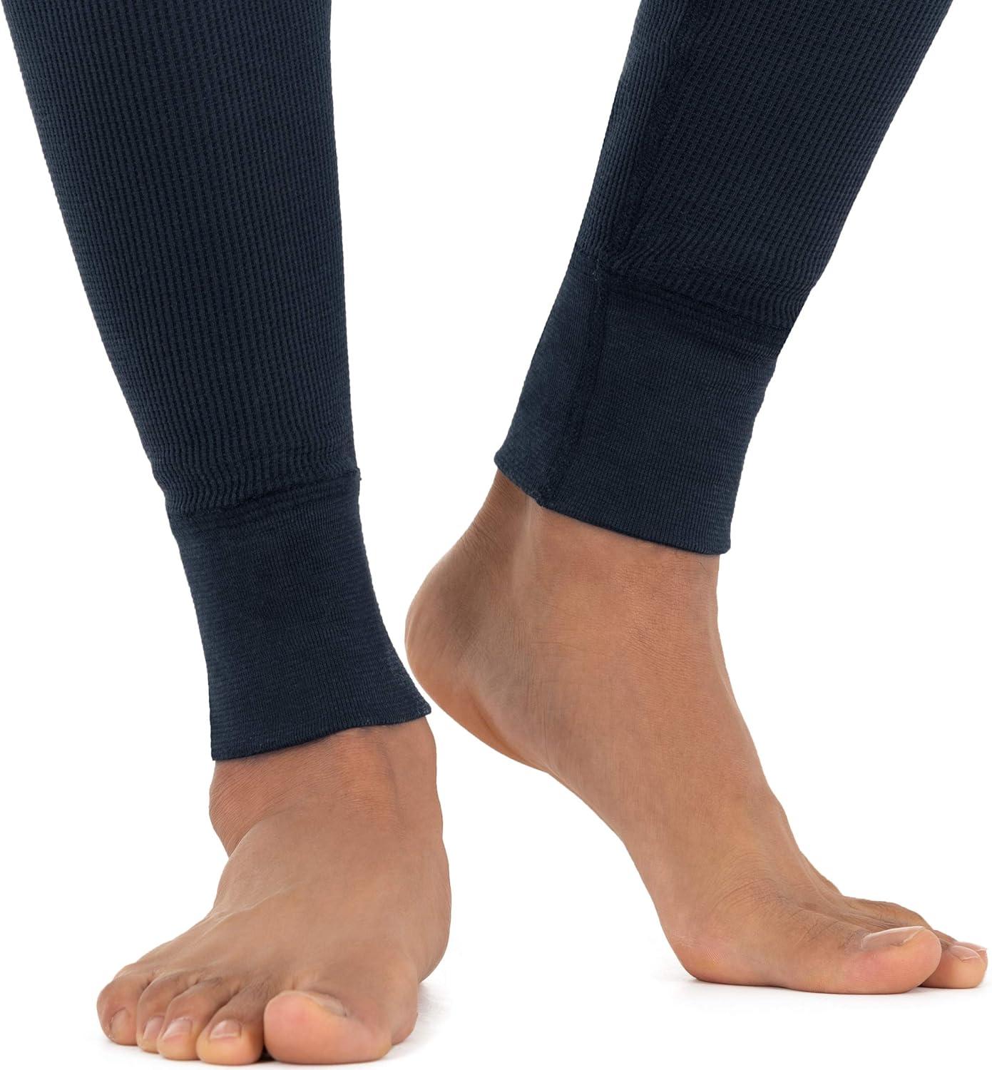 imageFruit of The Loom Mens Recycled Premium Waffle Thermal Underwear Long Johns Bottom 1 2 3 and 4 PacksNavy 1 Pack