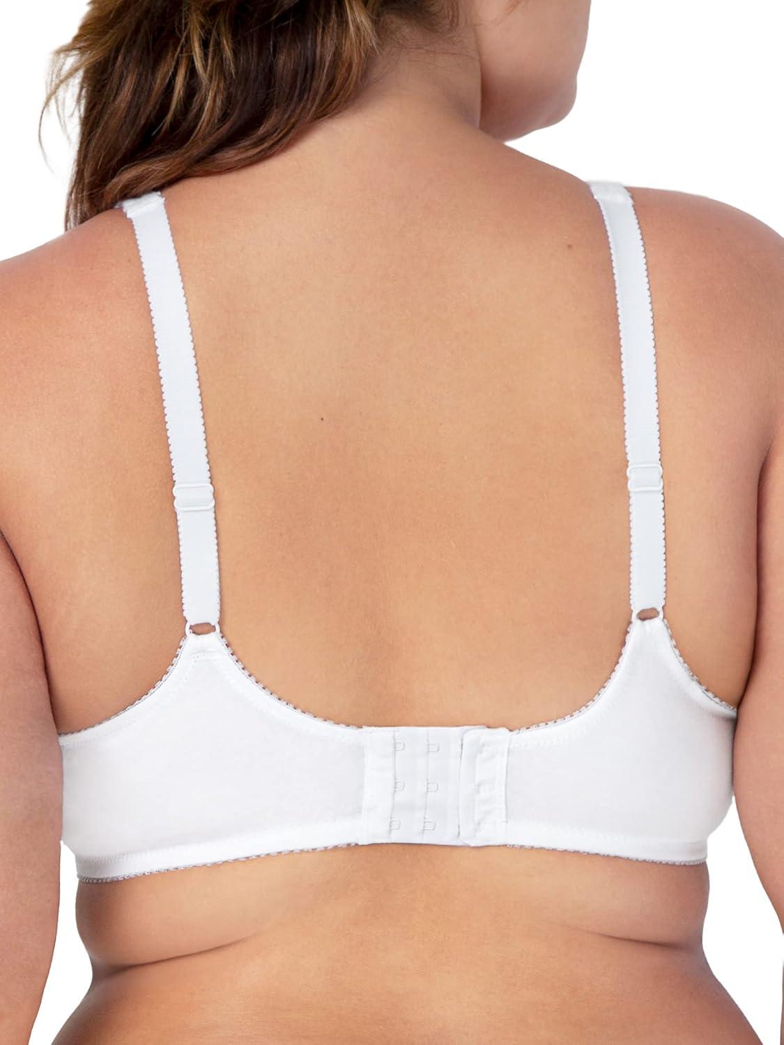 imageFruit of The Loom Womens Cotton Soft Cup Bra WireFree with Seamed Design for Extra SupportBlackWhite