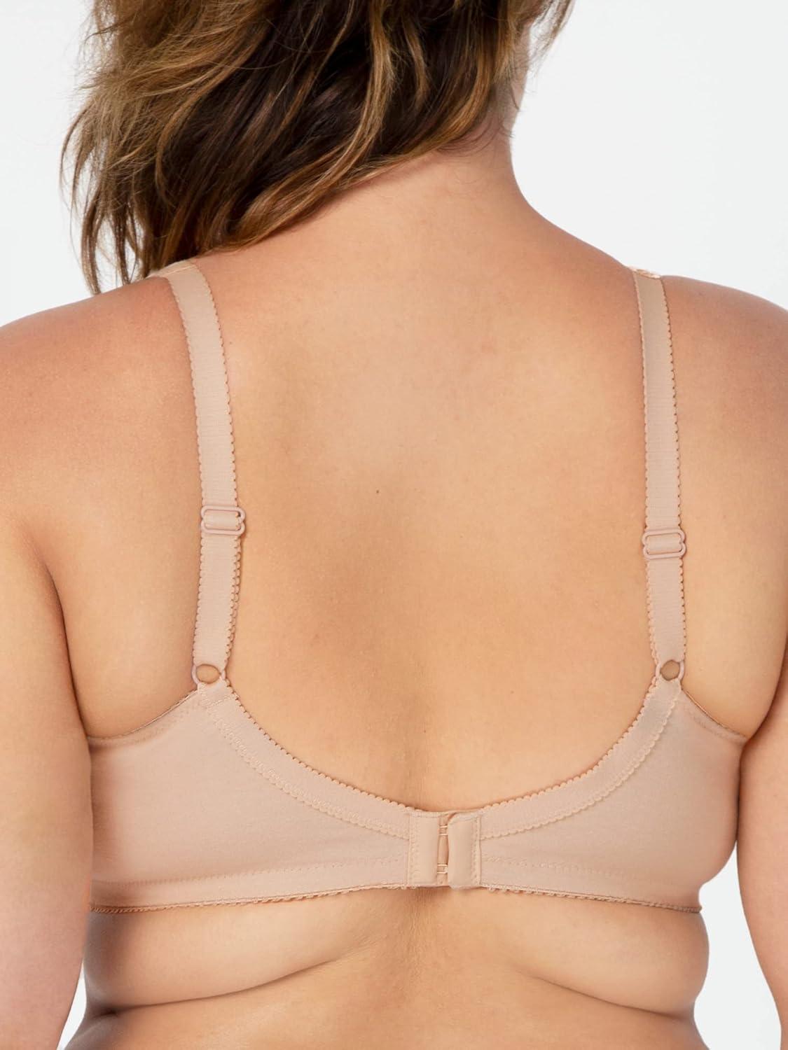 imageFruit of The Loom Womens Cotton Soft Cup Bra WireFree with Seamed Design for Extra SupportWhite 86ck Sand