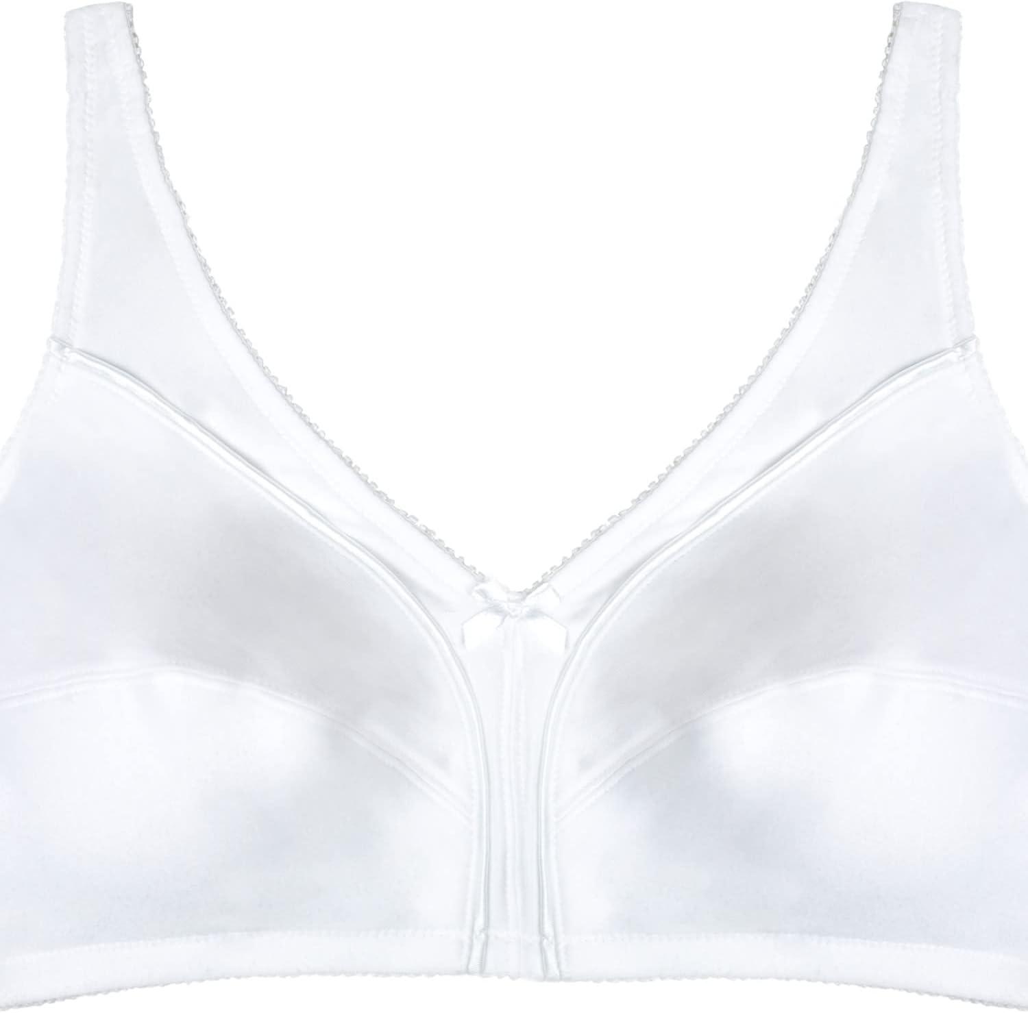 imageFruit of The Loom Womens Cotton Soft Cup Bra WireFree with Seamed Design for Extra SupportWhite