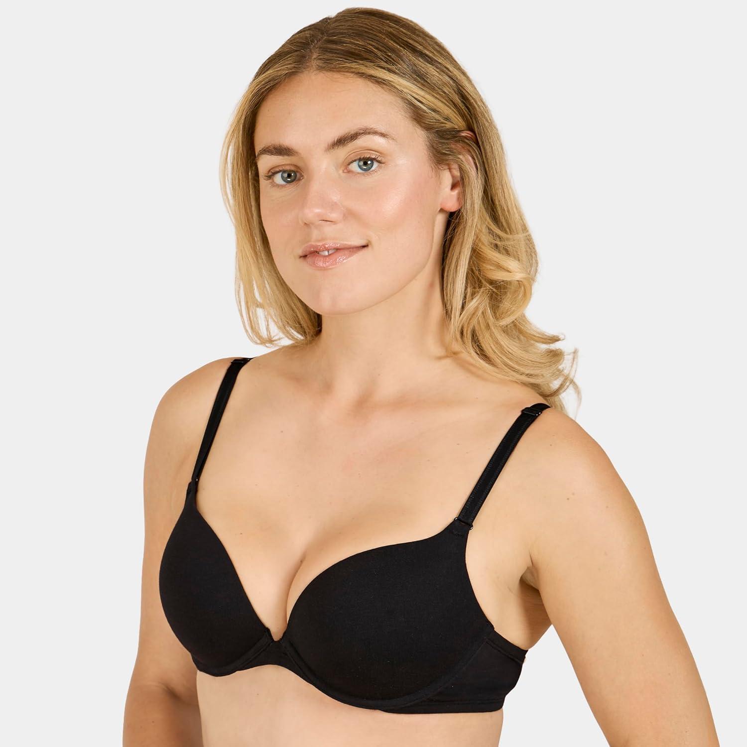 imageFruit of The Loom Womens Everyday Cotton Pushup BraBlack Hue