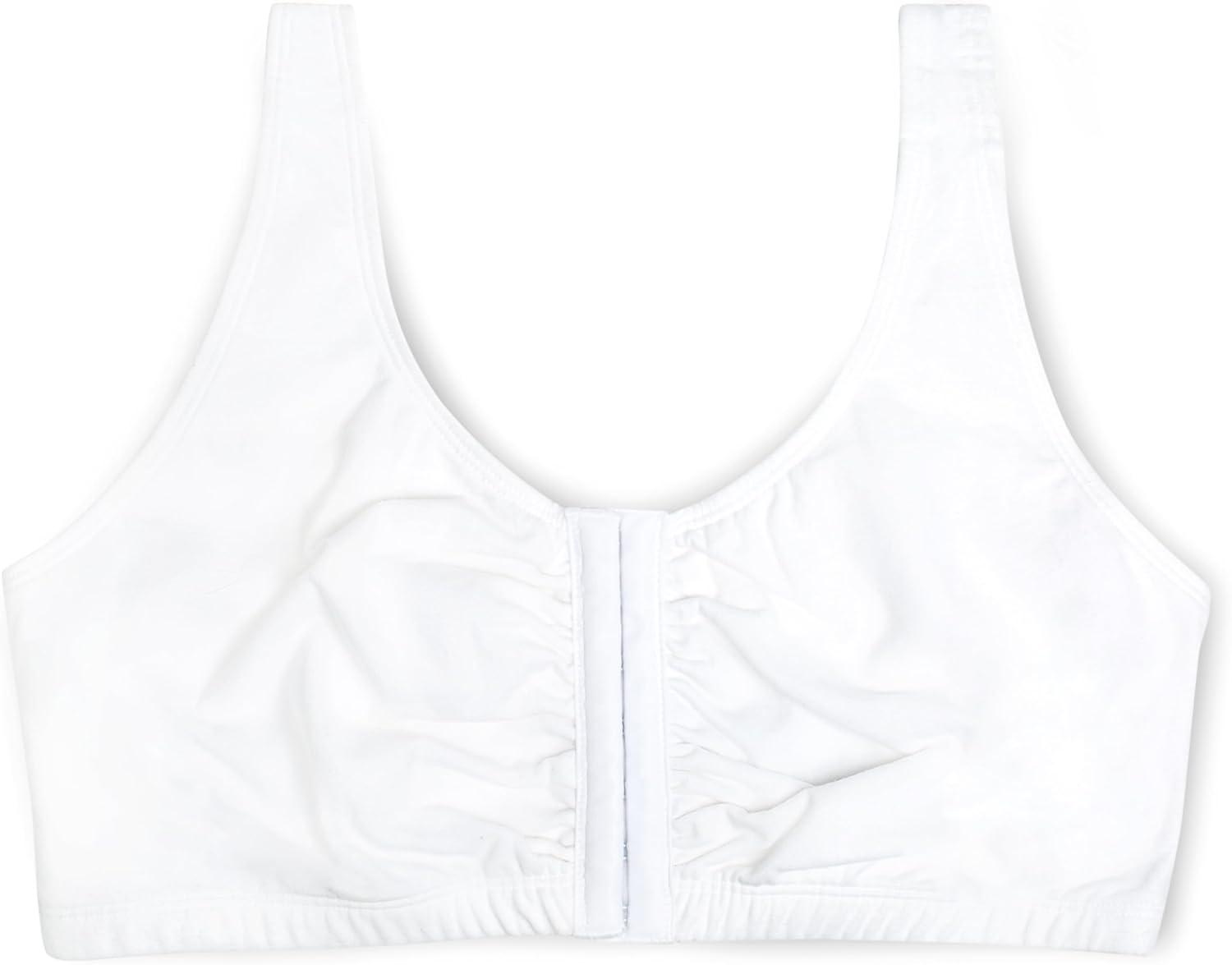 imageFruit of the Loom Woments Front Close Racerback Sport Bra 2 PackWhite