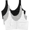 Black/White/Heather Grey 3-pack