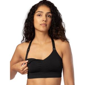 Fruit of the Loom Women’s Wireless Nursing Support Bra(Black Hue)