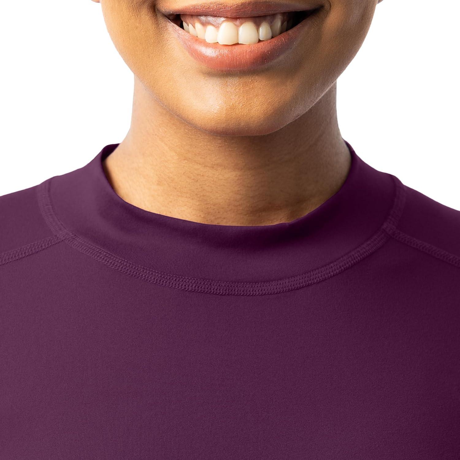 imageFruit of the Loom Womens High Neck Top and Legging Thermal SetPurple