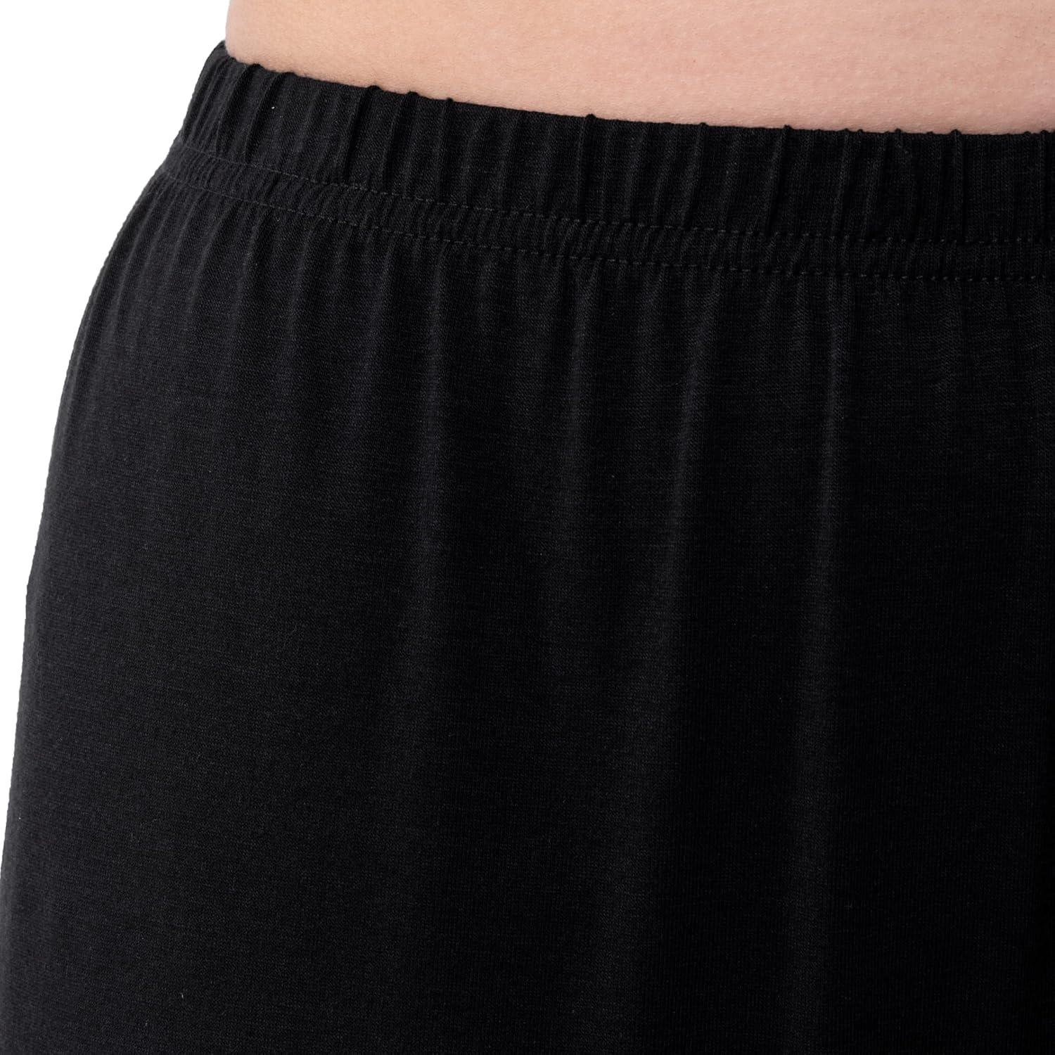 imageFruit of the Loom Womens Long Sleeve Tee and Pant 2 Piece Sleep SetBlack