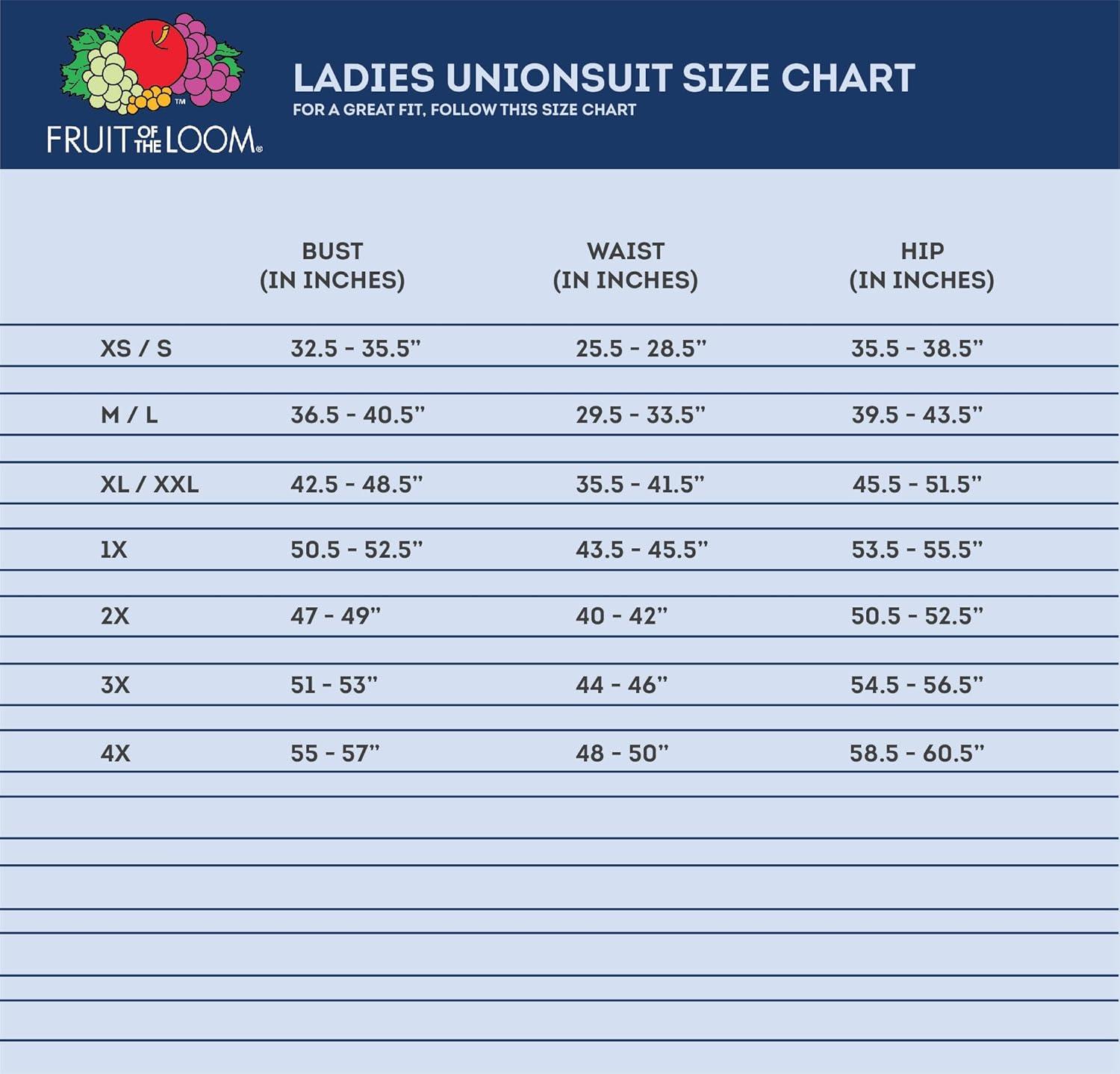 imageFruit of the Loom Womens Micro Waffle Premium Thermal Union SuitSmoke Heather