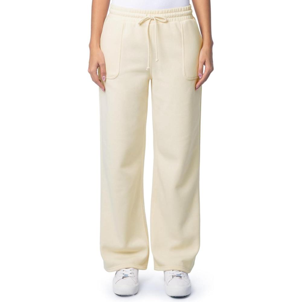 imageFruit of the Loom Womens WideLeg Fleece SweatpantsButtercream