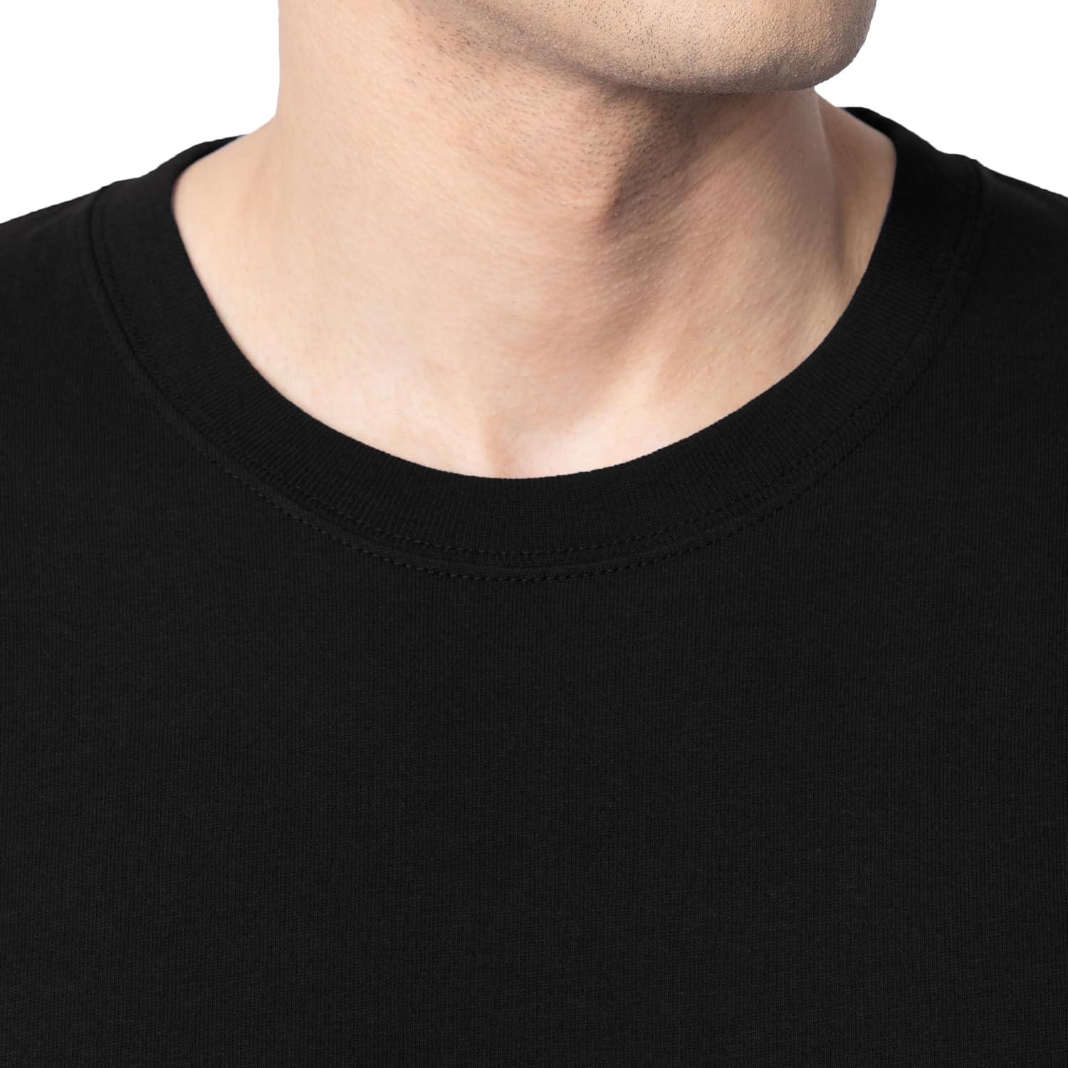 imageFruit of The Loom Mens Eversoft Cotton Long Sleeve T Shirts Breathable amp Moisture Wicking with Odor ControlLong Sleeve Black Ink