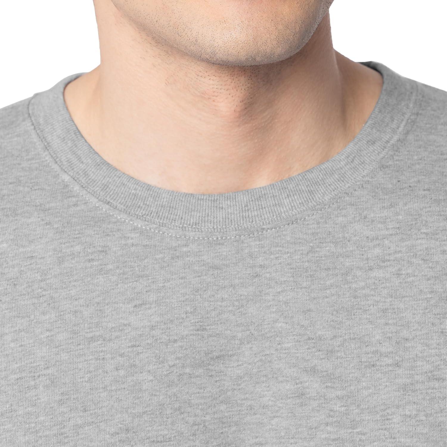 imageFruit of The Loom Mens Eversoft Cotton Long Sleeve T Shirts Breathable amp Moisture Wicking with Odor ControlLong Sleeve Grey Heather