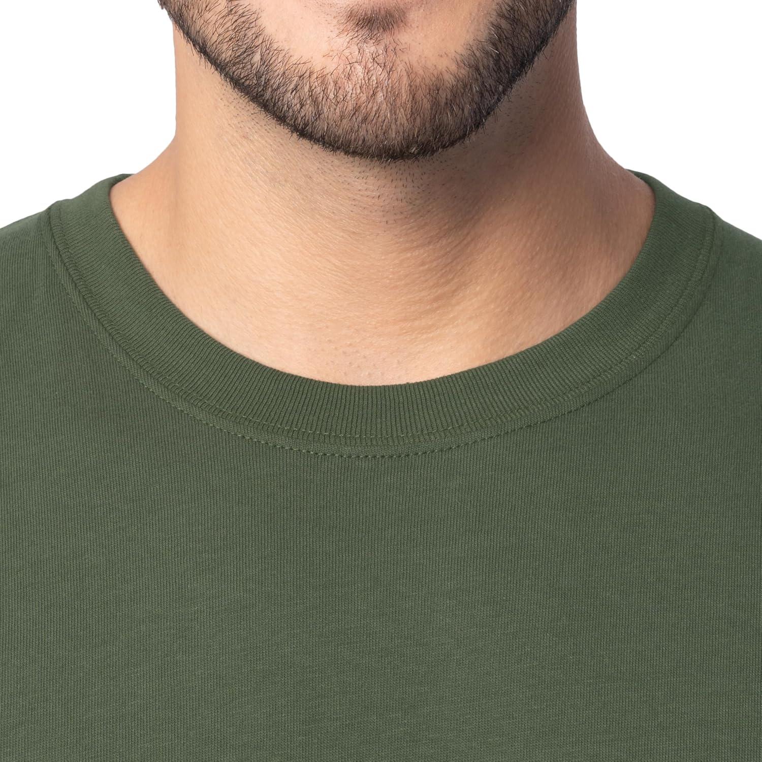 imageFruit of The Loom Mens Eversoft Cotton Long Sleeve T Shirts Breathable amp Moisture Wicking with Odor ControlLong Sleeve Military Green
