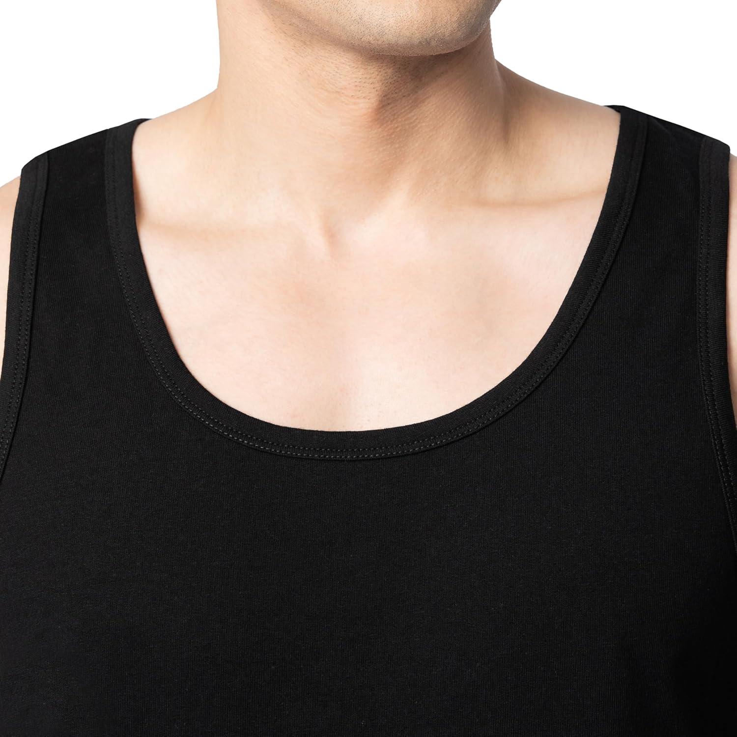 imageFruit of The Loom Mens Eversoft Cotton Sleeveless T Shirts Breathable amp Moisture Wicking with Odor Control Sizes S4XBlack Ink