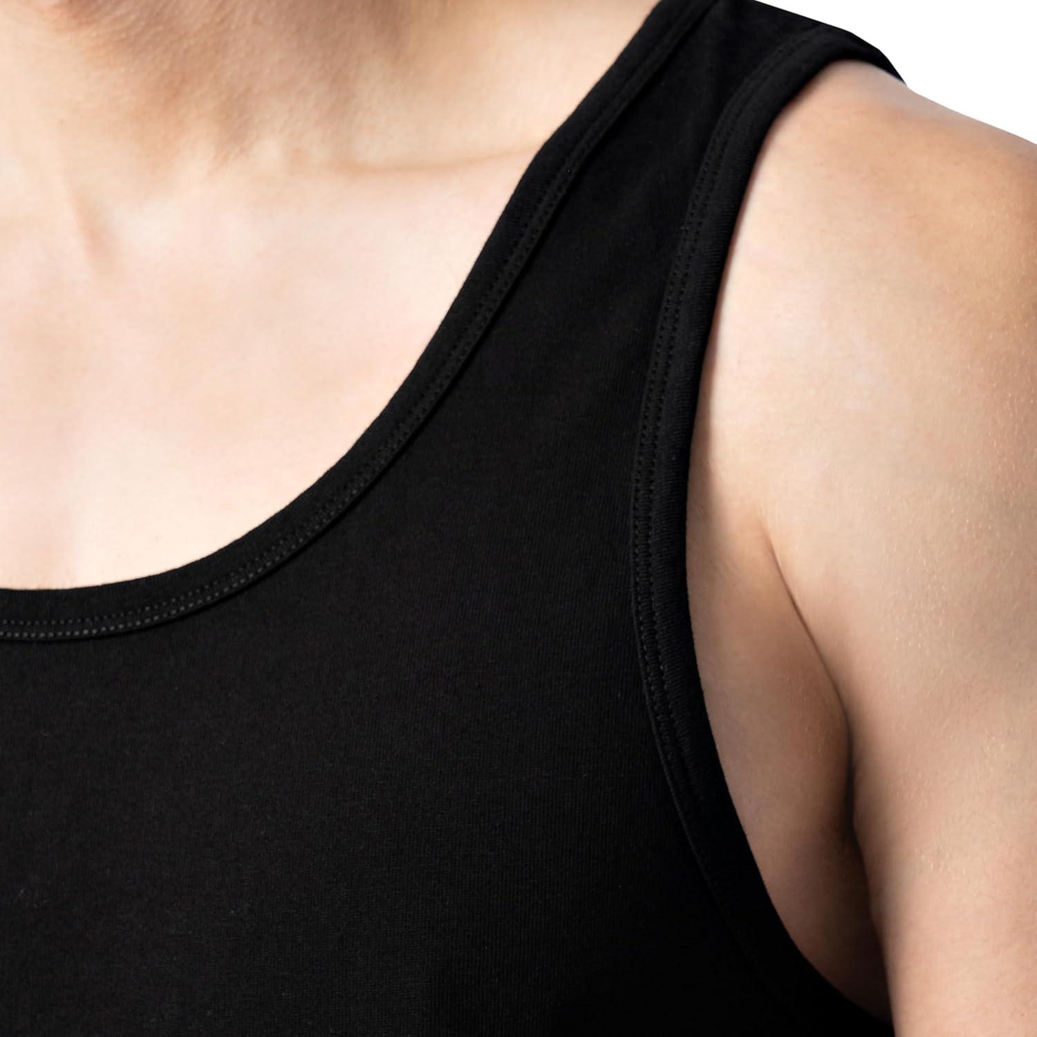 imageFruit of The Loom Mens Eversoft Cotton Sleeveless T Shirts Breathable amp Moisture Wicking with Odor Control Sizes S4XBlack Ink