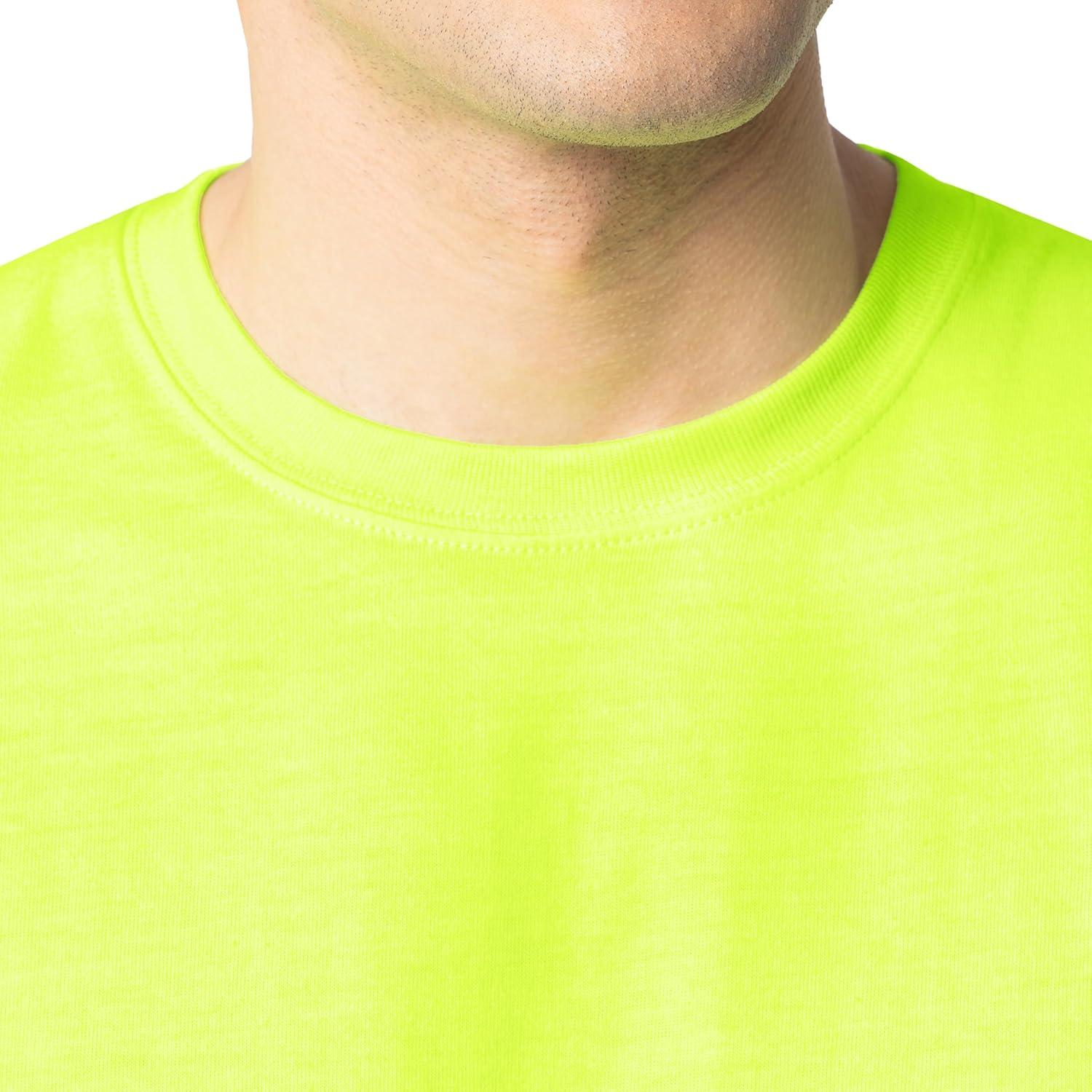 imageFruit of The Loom Mens Eversoft Cotton Sleeveless T Shirts Breathable amp Moisture Wicking with Odor Control Sizes S4XSafety Green