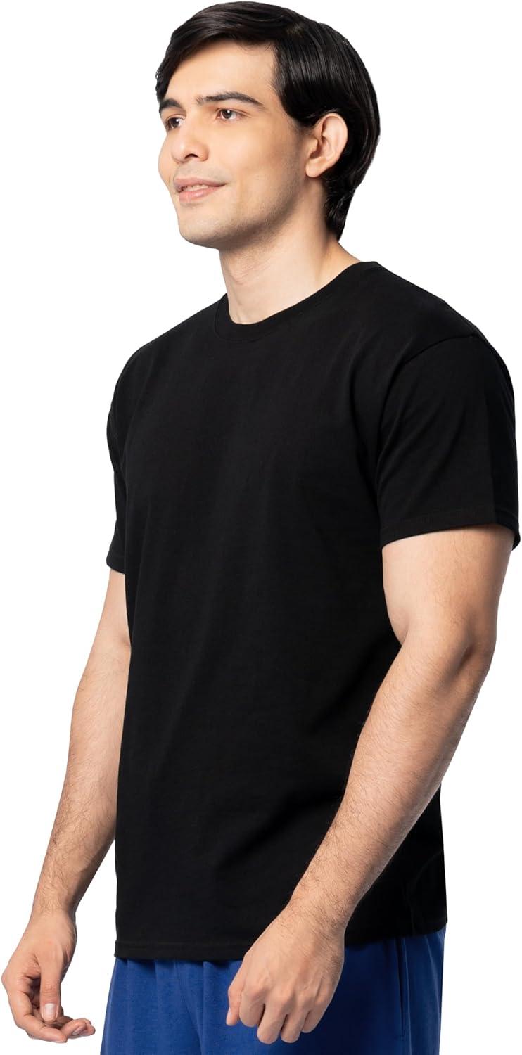imageFruit of The Loom Mens Eversoft Cotton T Shirts Breathable amp Moisture Wicking with Odor Control Sizes S4x2 Pack Black
