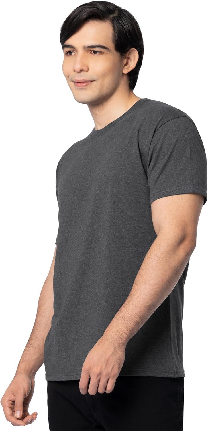 imageFruit of The Loom Mens Eversoft Cotton T Shirts Breathable amp Moisture Wicking with Odor Control Sizes S4x2 Pack Black Heather