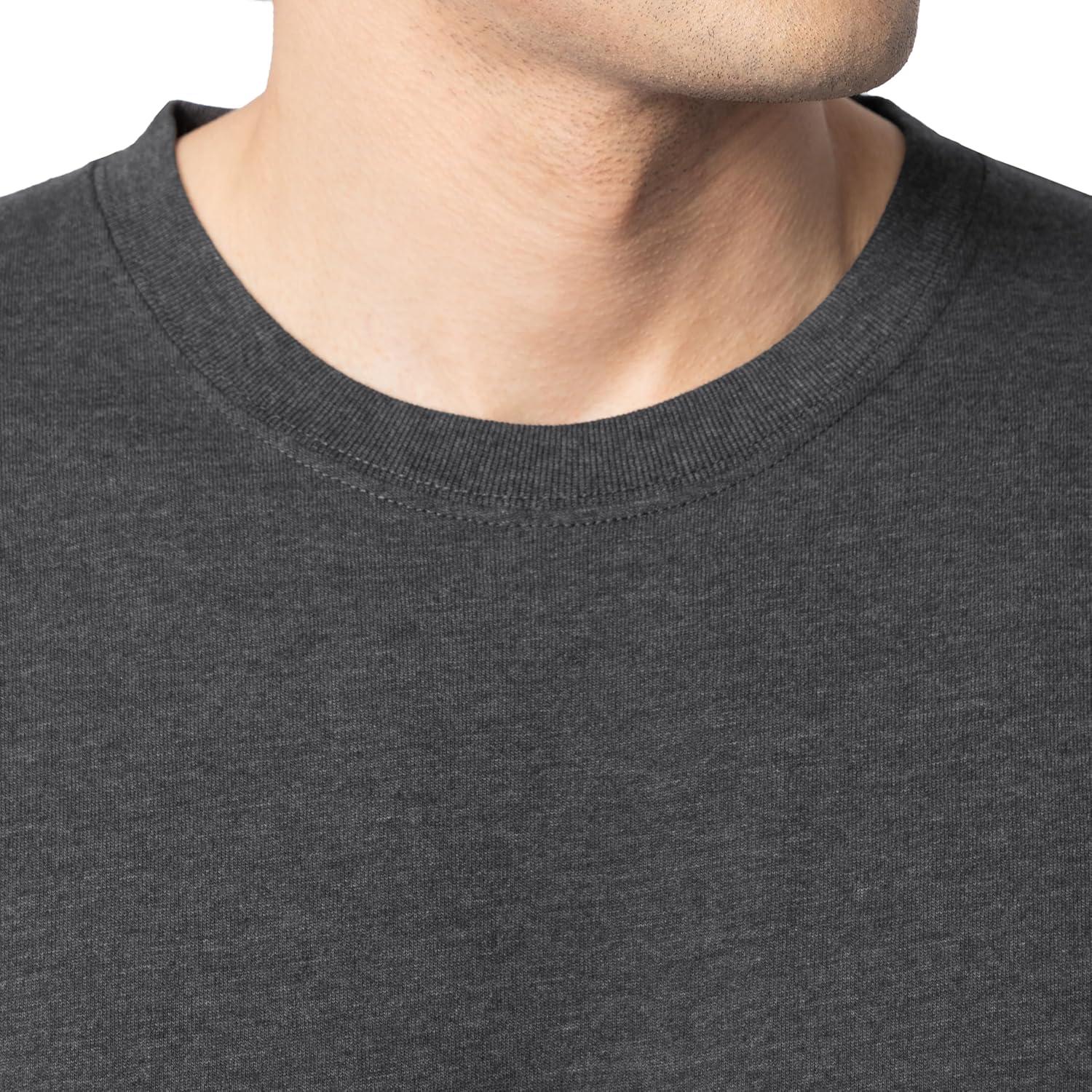 imageFruit of The Loom Mens Eversoft Cotton T Shirts Breathable amp Moisture Wicking with Odor Control Sizes S4x2 Pack Black Heather