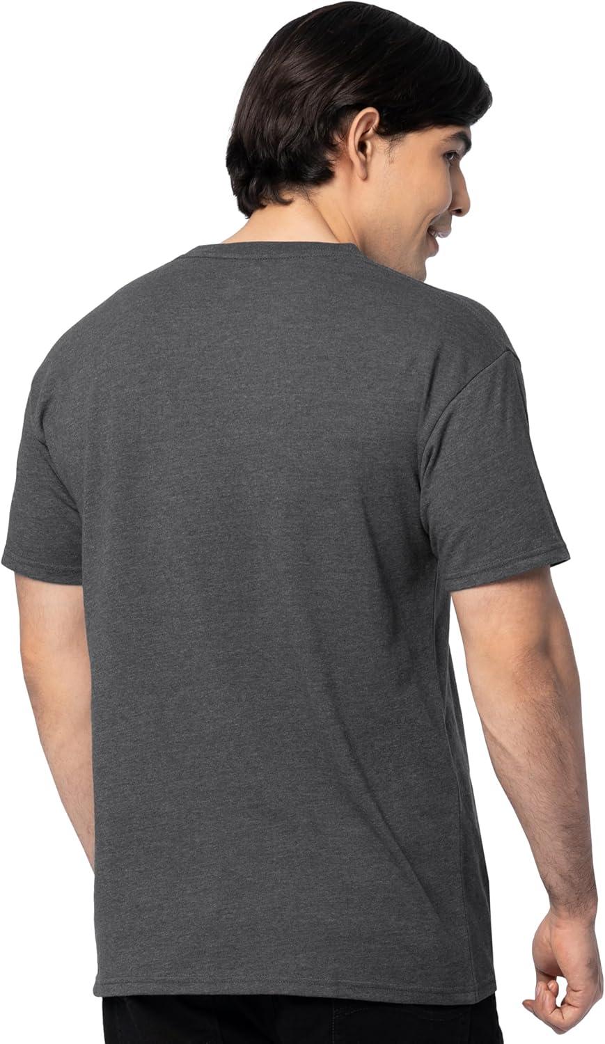 imageFruit of The Loom Mens Eversoft Cotton T Shirts Breathable amp Moisture Wicking with Odor Control Sizes S4x2 Pack Black Heather