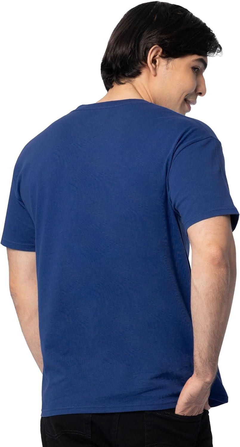 imageFruit of The Loom Mens Eversoft Cotton T Shirts Breathable amp Moisture Wicking with Odor Control Sizes S4x2 Pack Blue