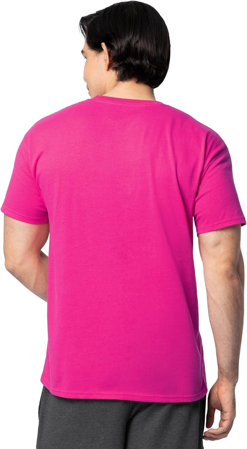 imageFruit of The Loom Mens Eversoft Cotton T Shirts Breathable amp Moisture Wicking with Odor Control Sizes S4x2 Pack Cyber Pink